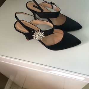 Black evening shoes. In very good condition size 10